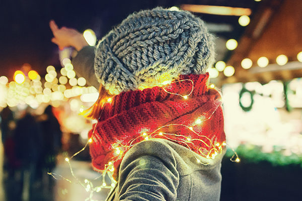 girl christmas market